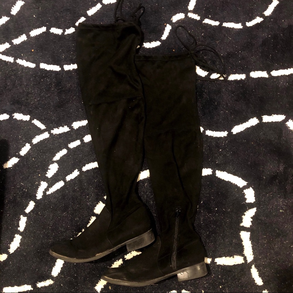 Suede over the knee boots